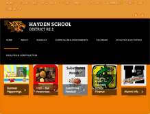 Tablet Screenshot of haydenschools.org